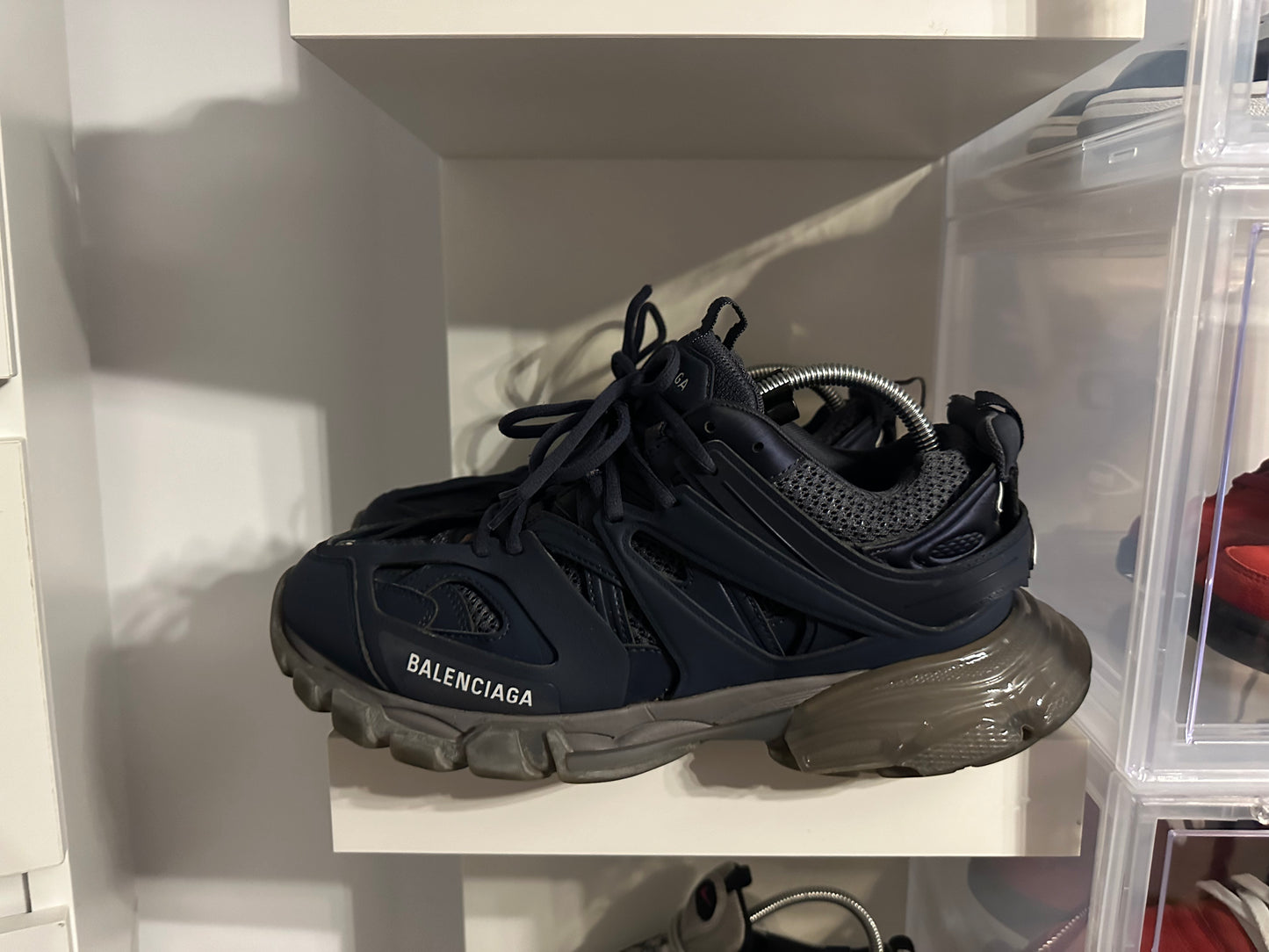 Balenciaga Track - Clear Sole - Navy/dark grey EU 43
